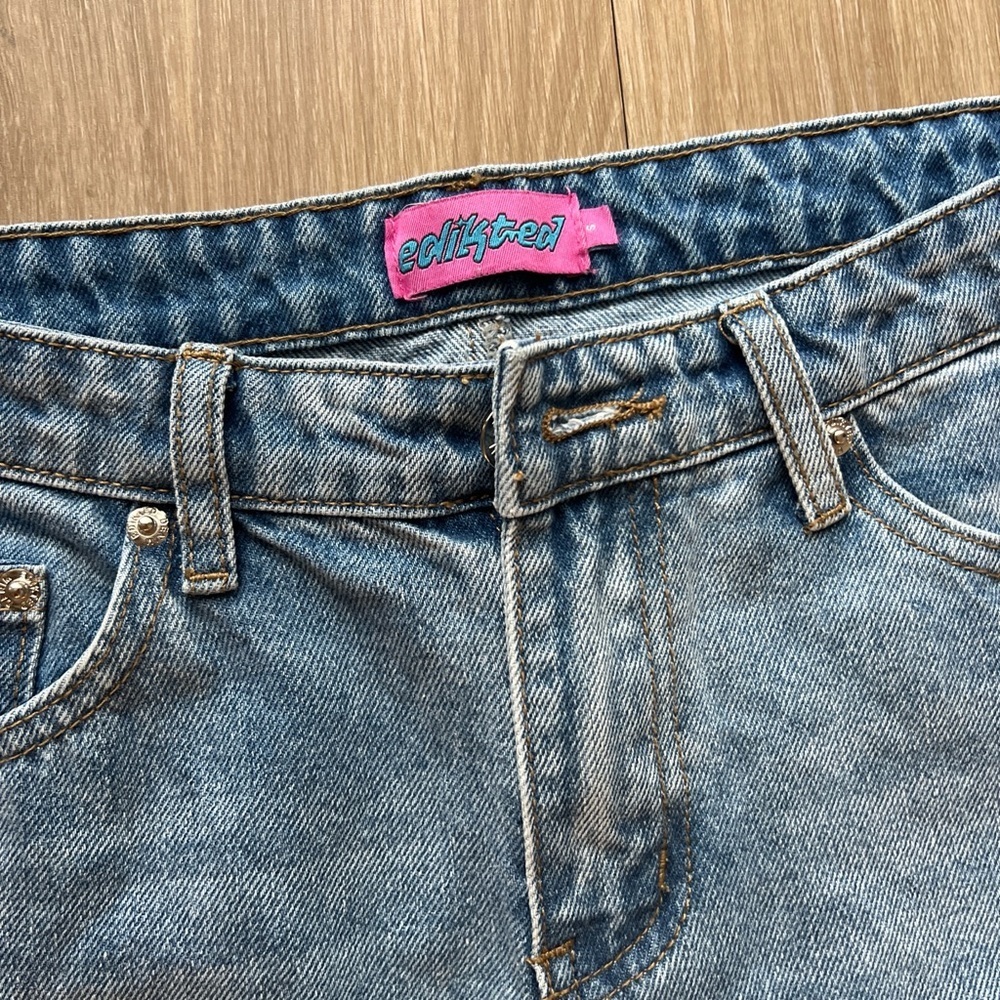 Edikted Wide Leg flare Women's Jeans Size Small - Picture 4 of 4